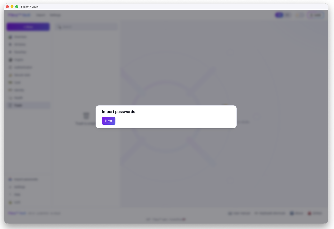 Filaxy Vault screenshot