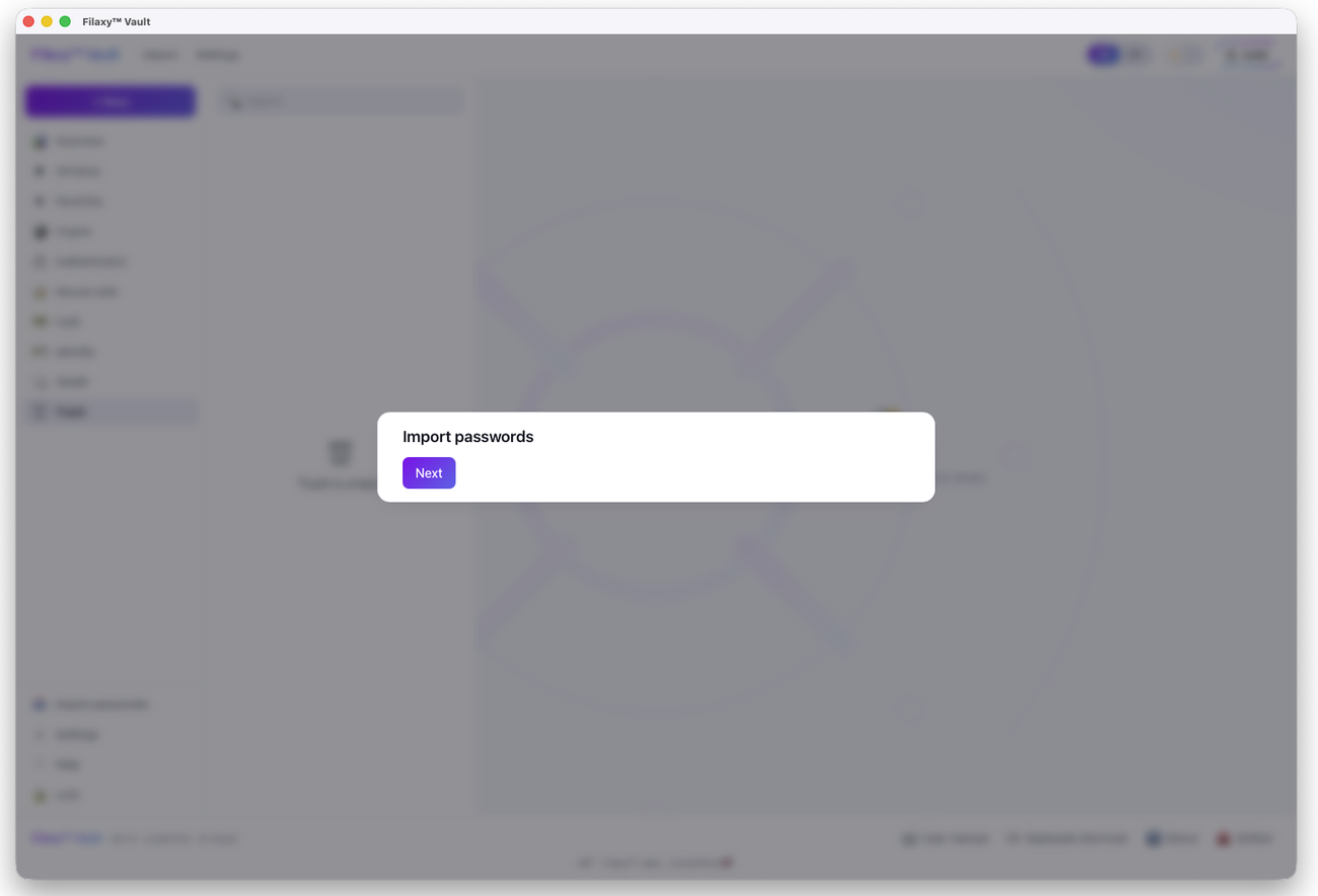 Filaxy Vault screenshot